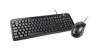 Xtech kit teclado mouse alambrico multimedia negro 